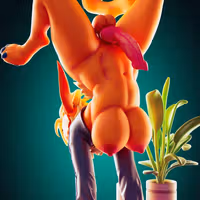 Estatua Flareon Stacked Furry | Pokémon Fan art por Officer Rhu SFW,NSFW,Futa 3d printed statue,3d printed,3d printed figure,Flareon Stacked Statue,Pokemon Statue,futa statue,futa figurines,futanari figurines,futanari statue,nsfw statue,furry statue