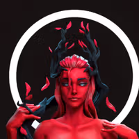 Pinup Red11 Statue | Original Art by RoninArtsWorkshop NSFW 3d printed statue,3d printed,nsfw statue,3d printed figure