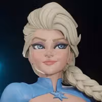 Statue Elsa and Olaf | Frozen Fan art par Digital Dark SFW,NSFW,Futa 3d printed statue,3d printed,nsfw statue,futa statue,Elsa Statue,Frozen Statue,futa figurines,futanari figurines,futanari statue