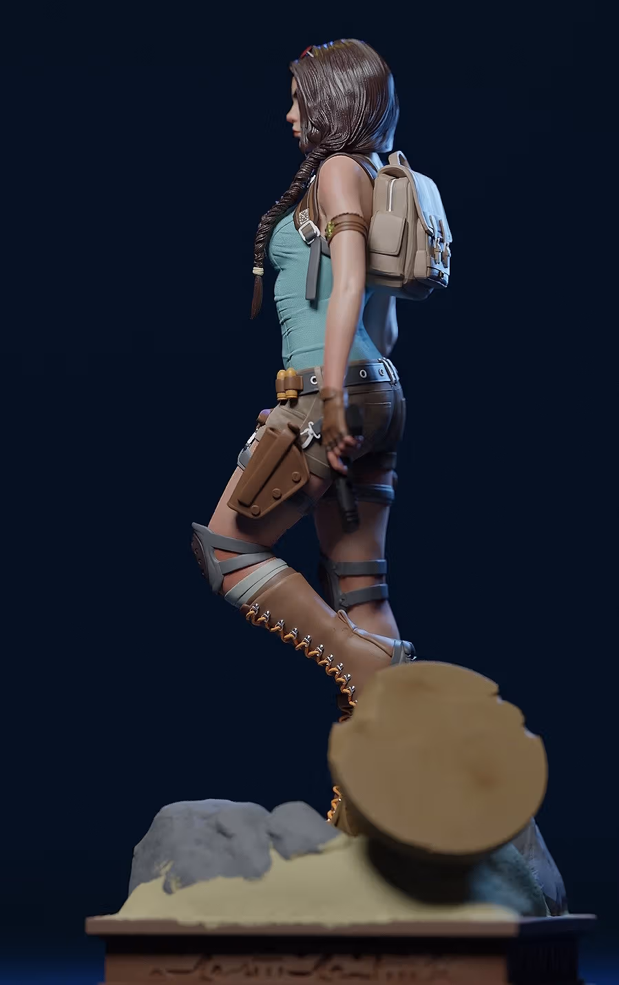 Statua Lara Croft | Tomb Raider Fan art di E.S Monster SFW,NSFW 3d printed,3d printed statue,Lara Croft Statue ,nsfw statue,Tomb Raider statue 