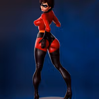 Elastigirl Statue | The Incredibles Fanart von PEACHFIGURE SFW,NSFW 3d printed,3d printed statue,The Incredibles statue,Elastigirl statue,nsfw statue