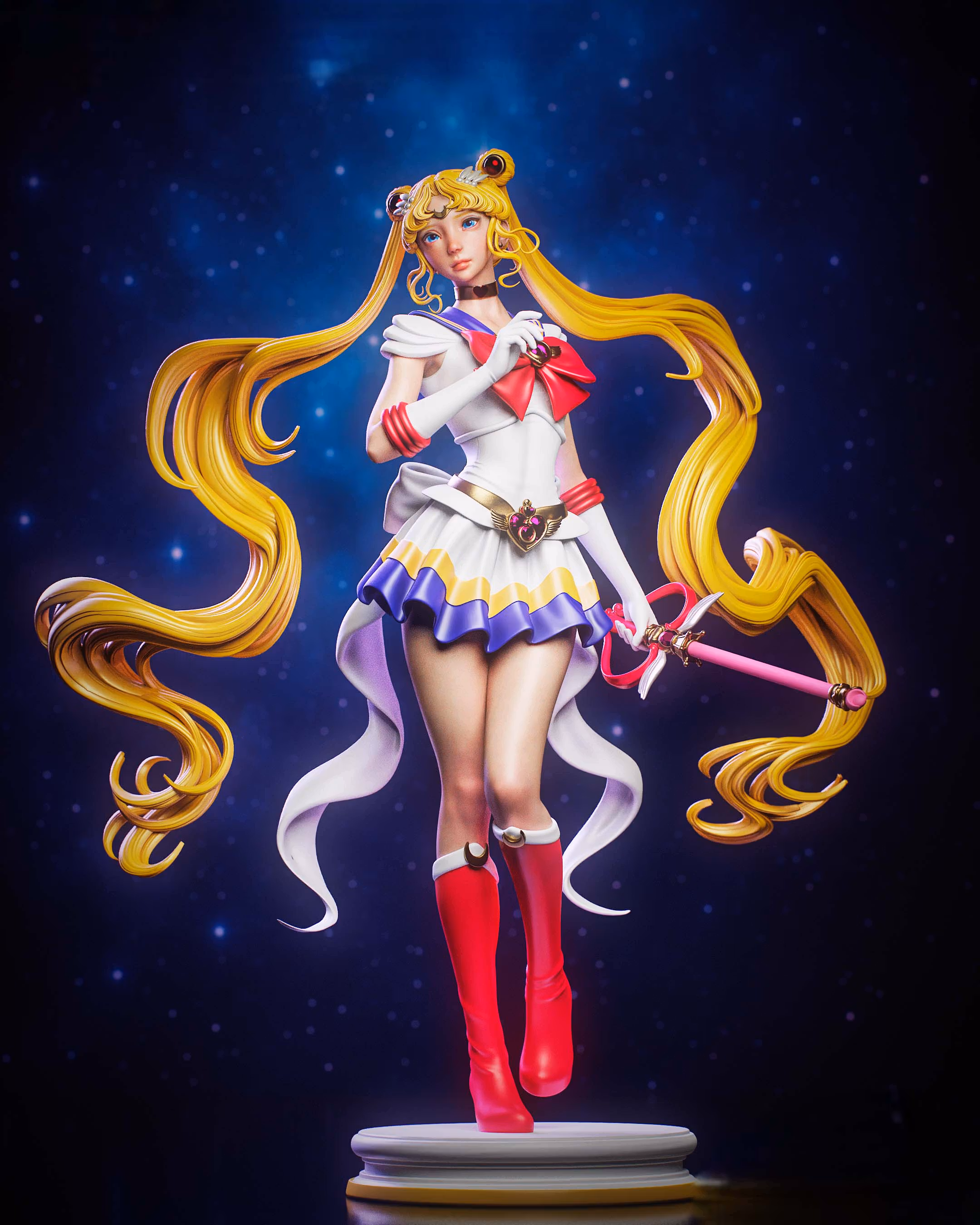Sailor Moon Statue | Sailor Moon Fan Art by Nympha3D SFW 3d printed statue,Sailor Moon statue,3d printed figure,3d printed