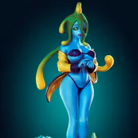 Suu Statue | Monster Musume Fan Art by Officer Rhu SFW,NSFW,Futa 3d printed statue,3d printed,nsfw statue,futa statue,Suu Statue,Monster Musume Statue,futa figurines,futanari figurines,futanari statue