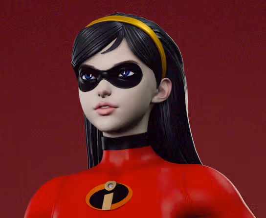 Violet Parr Statue | The Incredibles Fan Art by Shadaloo SFW,NSFW 3d printed statue,3d printed,nsfw statue,Violet Parr statue,The Incredibles statue