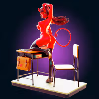 Meru Succubus Statue | Meru the Succubus Fan Art by Officer Rhu SFW,NSFW,Futa 3d printed,Meru Succubus statue,futa statue,Monster Girl statue,furry statue,nsfw statue,futa figurines,futanari figurines,futanari statue