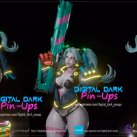 Rebecca Statue | Cyberpunk Edgerunners Fanart von Digital Dark SFW,NSFW,Futa 3d printed statue,3d printed,nsfw statue,futa statue,Rebecca Statue,Cyberpunk Edgerunners,3d printed figure,futa figurines,futanari figurines,futanari statue