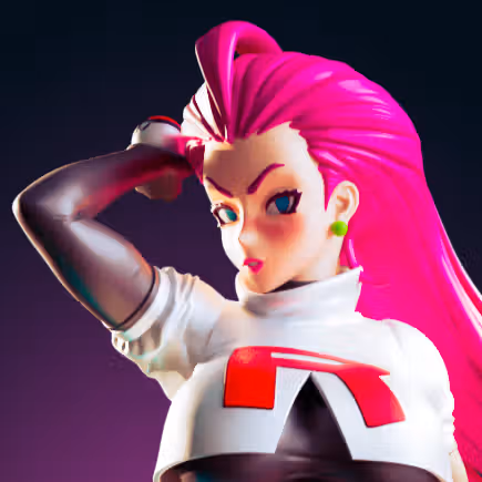 Team Rocket Jessie Statue | Pokemon Fan Art by Officer Rhu SFW,NSFW,Futa 3d printed,Team Rocket Jessie statue,futa statue,pokemon statue,furry statue,nsfw statue,futa figurines,futanari figurines,futanari statue
