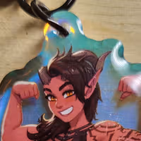 Karlach Flexing Keychain | Baldur's Gate 3 Acrylic Keychain SFW And NSFW Karlach nsfw,Karlach keychain,furry keychain,SFW keychain,Baldur's Gate 3,nsfw keychain