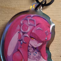 Porte-clés Princess Mipha | The Legend of Zelda Porte-clés acrylique Futa Princess Mipha keychain,furry keychain,The Legend of Zelda keychain,futa keychain