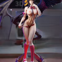 Akeno Himejima Statue | High School DxD Fan Art by 3Dmoonn SFW,NSFW 3d printed,3d printed statue,Akeno Himejima Statue,High School DxD statue,nsfw statue