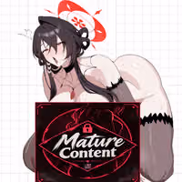 Kokuriko Futa Sticker | Blue Archive Futanari Stickers Ecchi Cartoon Futa futanari sticker,Blue Archive stickers,futa sticker,Kokuriko sticker,nsfw sticker