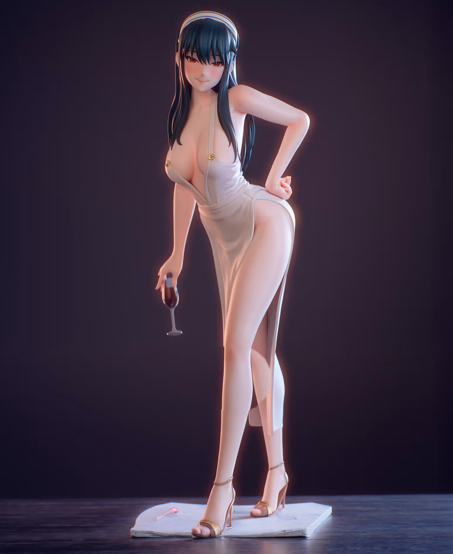 Estatua Yor Forger | Spy x Family Fan art por EggmaStudios SFW,NSFW 3d printed statue,3d printed,3d printed figure,Yor Forger Statue,Spy x Family Statue,nsfw statue