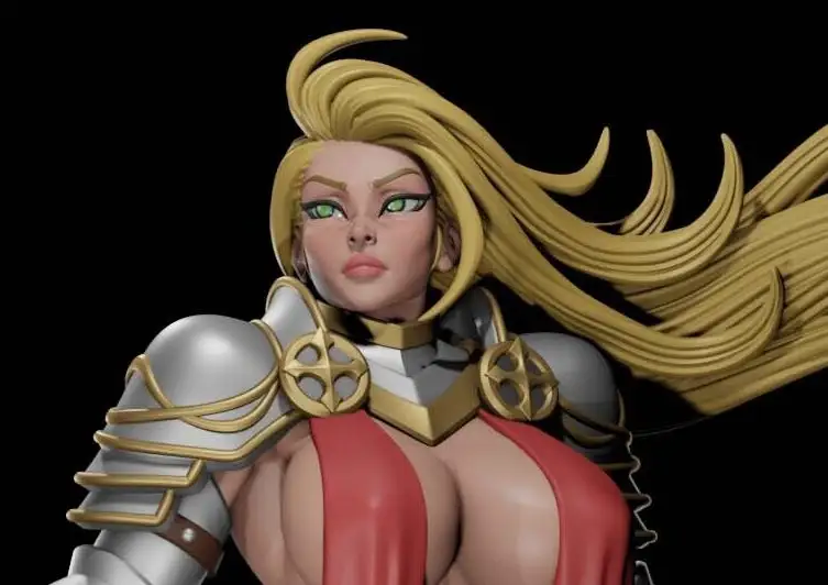Knight Girl Statue | DnD Fan Art by Digital Dark SFW,NSFW,Futa 3d printed statue,3d printed,nsfw statue,futa statue,futa figurines,futanari figurines,futanari statue,3d printed figure,Knight Girl Statue ,dnd statue 