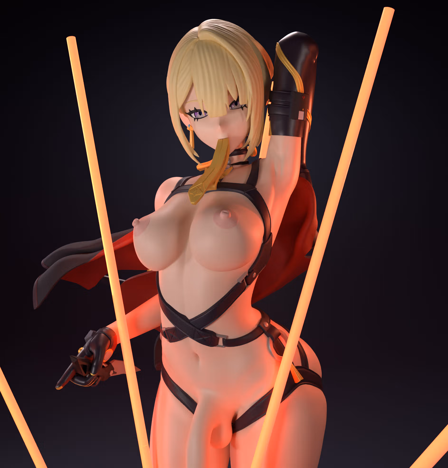 Evelyn Chevalier Statue | Zenless Zone Zero Fan Art by FunserviceSTL SFW,NSFW,Futa 3d printed statue,nsfw statue,Evelyn Chevalier statue,Zenless Zone Zero ,3d printed figure,3d printed,futa figurines,futanari figurines,futanari statue,futa statue