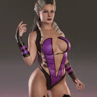 Sindel Statue | Mortal Kombat Fan Art by Abe3D SFW,NSFW 3d printed statue,nsfw statue,Sindel statue,mortal kombat,3d printed figure,3d printed