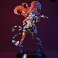 Red Monika Statue | Battle Chasers Fan Art by E.S Monster SFW,NSFW 3d printed statue,3d printed,nsfw statue,3d printed figure,Red Monika Statue,Battle Chasers Statue