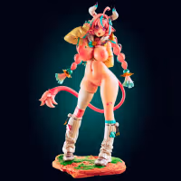 Statue Varesa Cowgirl | Genshin Impact Fan art par Officer Rhu SFW,NSFW 3d printed statue,3d printed,3d printed figure,Varesa Cowgirl Statue,Genshin Impact Statue,furry statue