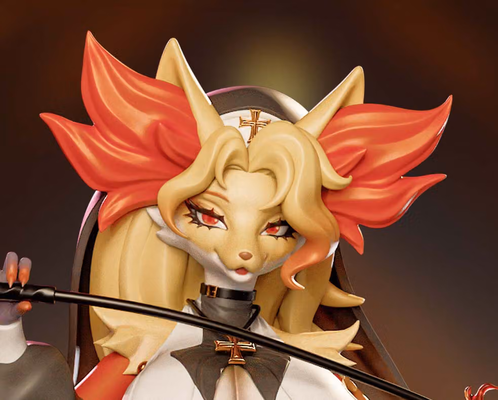 Delphox Furry Statue | Pokemon Fan Art by Onagaba SFW,NSFW,Futa 3d printed statue,3d printed,3d printed figure,Delphox Statue,Pokémon Statue,futa statue,futa figurines,futanari figurines,futanari statue,nsfw statue,furry statue