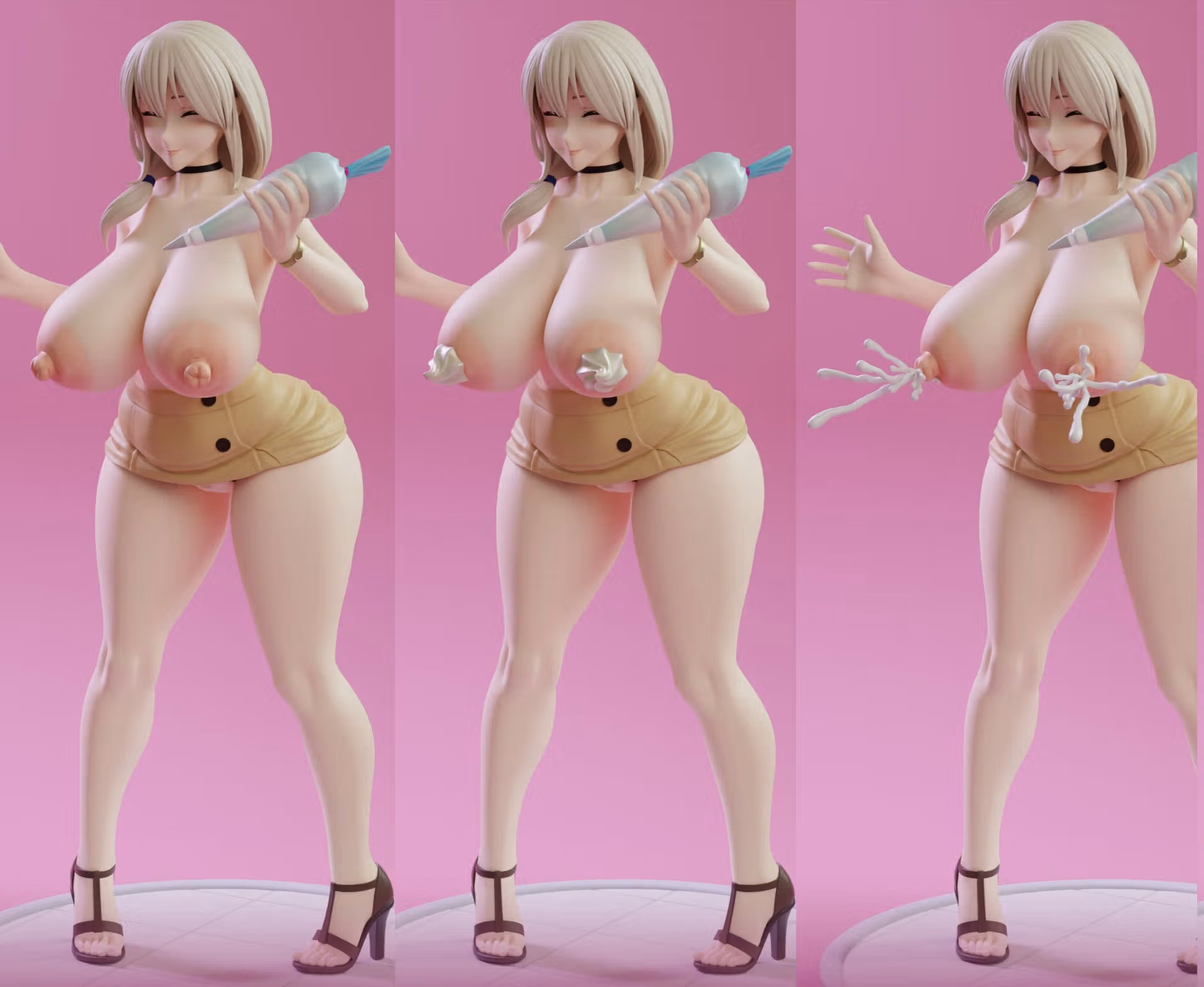 Uzaki Tsuki The Cooking Milf Statue | Uzaki Chan Fanart von KiTNo SFW,NSFW 3d printed statue,3d printed figure,nsfw statue,Uzaki Chan statue,Uzaki Tsuki statue