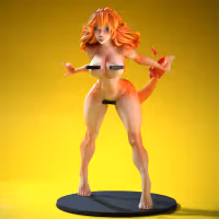 Waifumon Charmeleon Statue | Pokemon Fan Art by SiryllArt NSFW 3d printed statue,3d printed,nsfw statue,cosplay pokemon statue,Waifumon Charmeleon Statue,Pokemon Statue