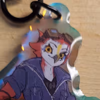 Porte-clés Owl Furry | Original Porte-clés acrylique SFW Beer Furry Girl keychain,furry keychain,Original keychain,sfw keychain