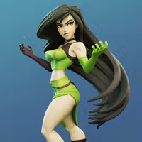 Shego Statue | Kim Possible Fanart von Dinamuuu3d SFW,NSFW 3d printed statue,3d printed,Kim Possible Statue ,3d printed figure,nsfw statue,Shego Statue