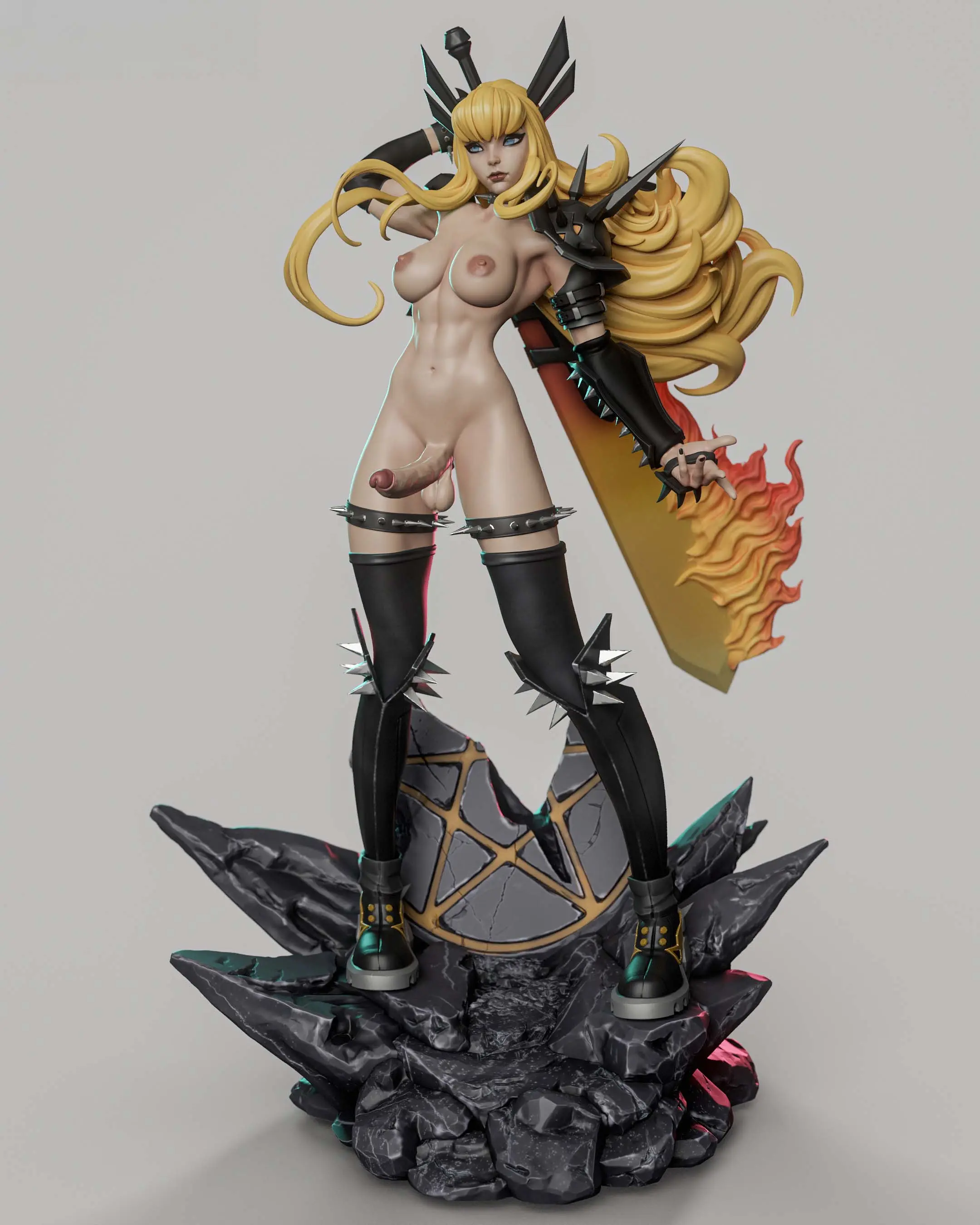 Magik Statue | Marvel Fanart von Gatsu SFW,NSFW,Futa 3d printed statue,3d printed,nsfw statue,futa statue,Magik Statue,Marvel statue,futa figurines,futanari figurines,futanari statue