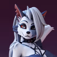 Loona Statue | Helluva boss Fan Art by FunserviceSTL SFW,NSFW 3d printed statue,nsfw statue,Helluva boss statue,Loona Statue,3d printed figure,3d printed,futa figurines,futanari figurines,futanari statue,futa statue,furry statue