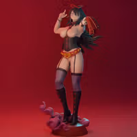 Miss Midnight Statue | My Hero Academia Fan Art by Magpie3d SFW,NSFW,Futa 3d printed statue,3d printed,3d printed figure,nsfw statue,futa statue,futa figurines,futanari figurines,futanari statue,My Hero Academia statue,Miss Midnight statue