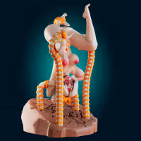 Purah Tentacle Trap Statue | The Legend of Zelda Fan Art by Officer Rhu SFW,NSFW,Futa 3d printed,Purah statue,The Legend of Zelda statue,3d printed figure,nsfw statue,futa statue,futa figurines,futanari figurines,futanari statue