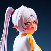 Frieren Super Thick Statue | Frieren: Beyond Journey's End Fan Art by Officer Rhu SFW,NSFW 3d printed,Frieren Super Thick statue,Frieren: Beyond Journey's End statue,furry statue,nsfw statue