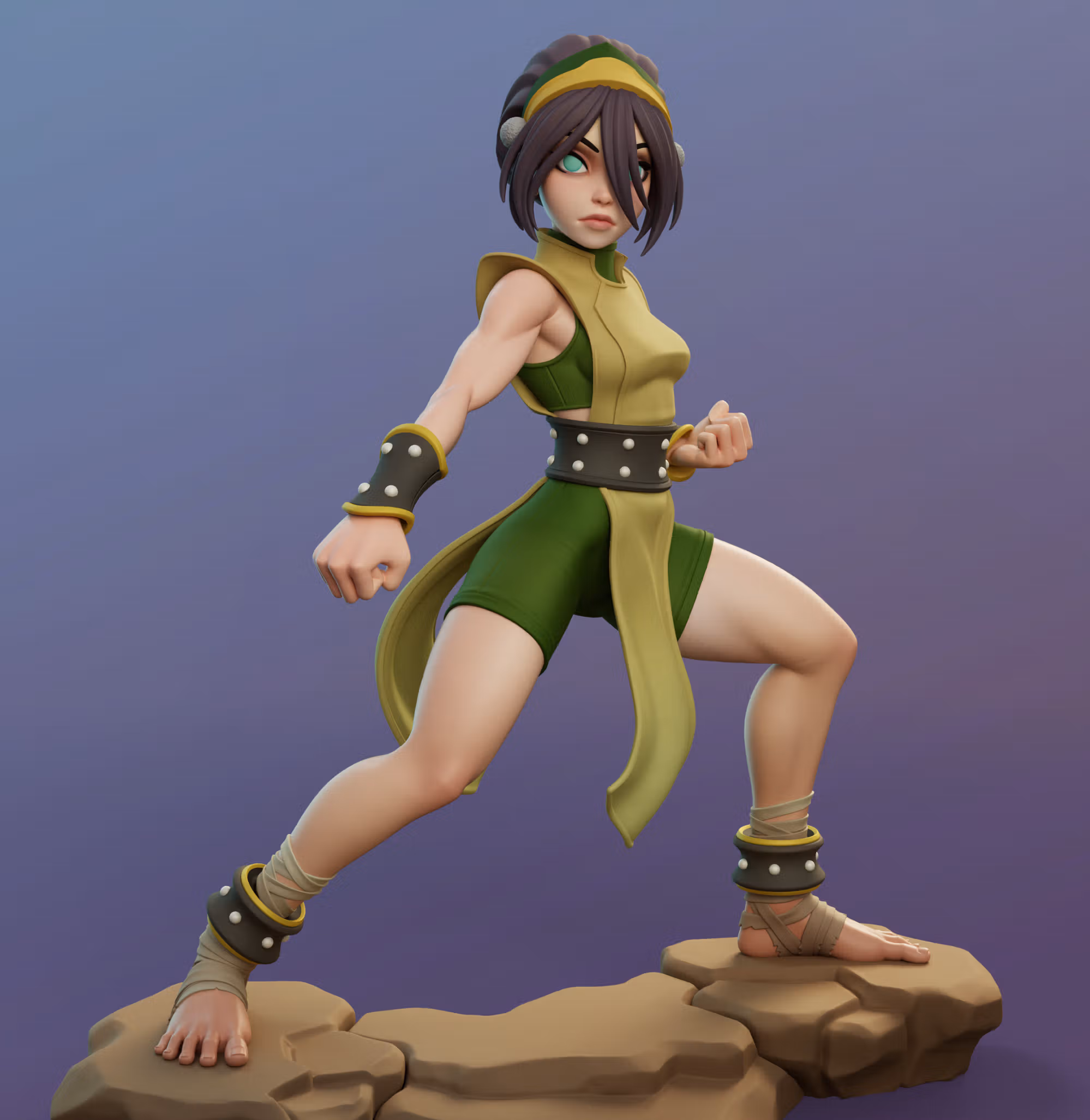 Statua Toph Beifong | Avatar Last Airbender Fan art di Dinamuuu3d SFW,NSFW 3d printed statue,3d printed,Toph Beifong Statue ,3d printed figure,nsfw statue,Avatar Last Airbender statue