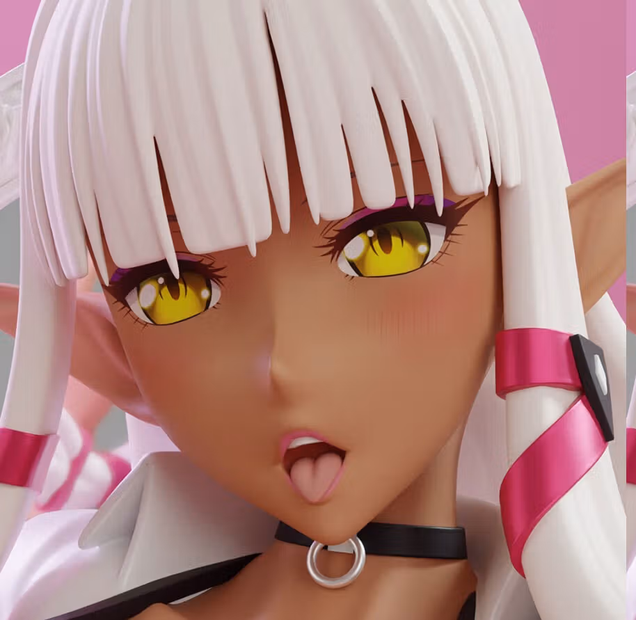 Estatua Evelyn Naughty Gyaru | Youkoso Sukebe Elf Fan art por KiTNo SFW,NSFW 3d printed statue,3d printed figure,nsfw statue,Youkoso Sukebe Elf statue,Evelyn Naughty Gyaru statue