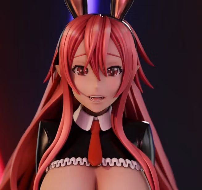 Setogaya Mari Reverse Bunny Statue | Itadaki! Seieki Fan Art by Momoji3d SFW,NSFW 3d printed,3d printed statue,nsfw statue,Setogaya Mari statue,Itadaki! Seieki statue
