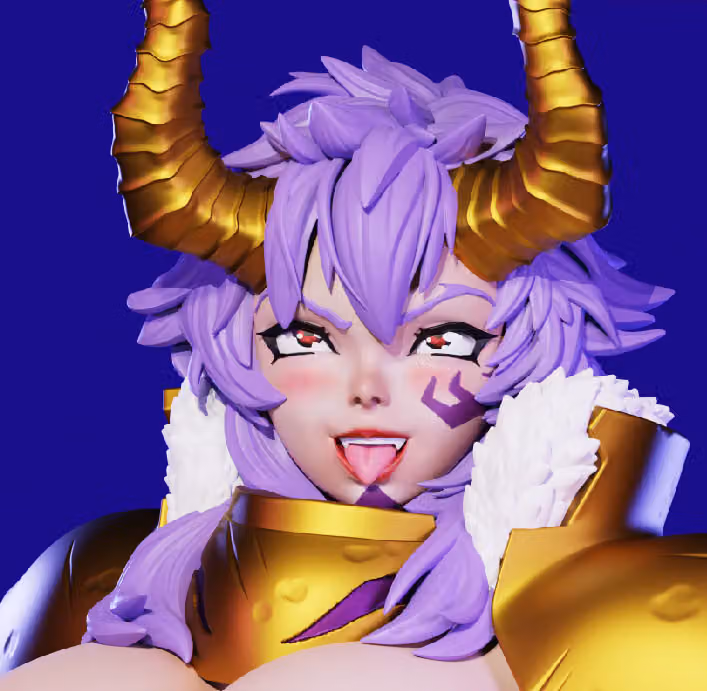 General Chloe Statue | Mahou Kaiju Fan Art by Freyas Fantasys NSFW,Futa 3d printed statue,3d printed,3d printed figure,Mahou Kaiju Statue,General Chloe Statue,nsfw statue,futa figurines,futanari figurines,futanari statue,futa statue