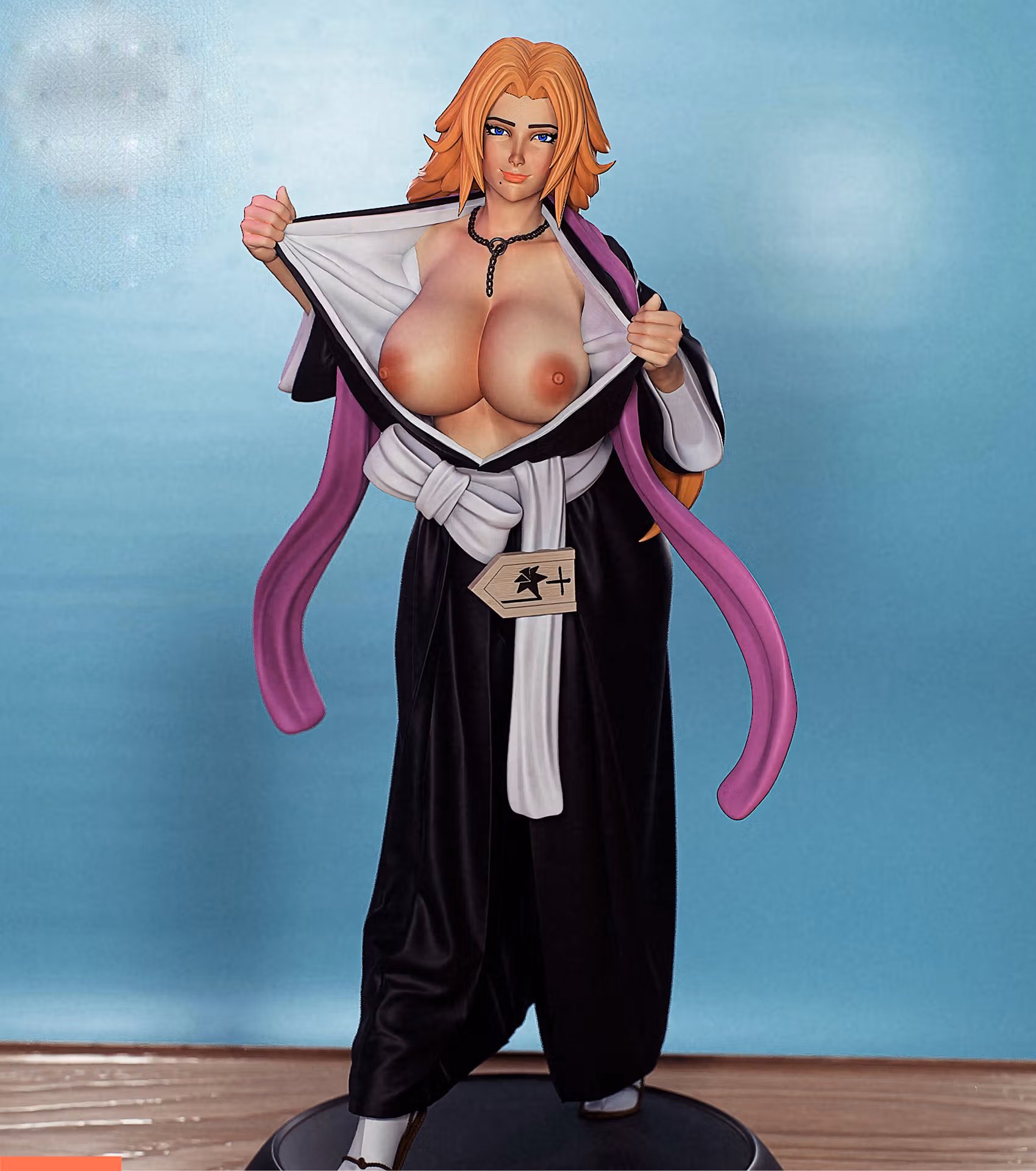 Estatua Rangiku Matsumoto | Bleach Fan art por PEACHFIGURE SFW,NSFW 3d printed,3d printed statue,Rangiku Matsumoto statue,Bleach statue,nsfw statue