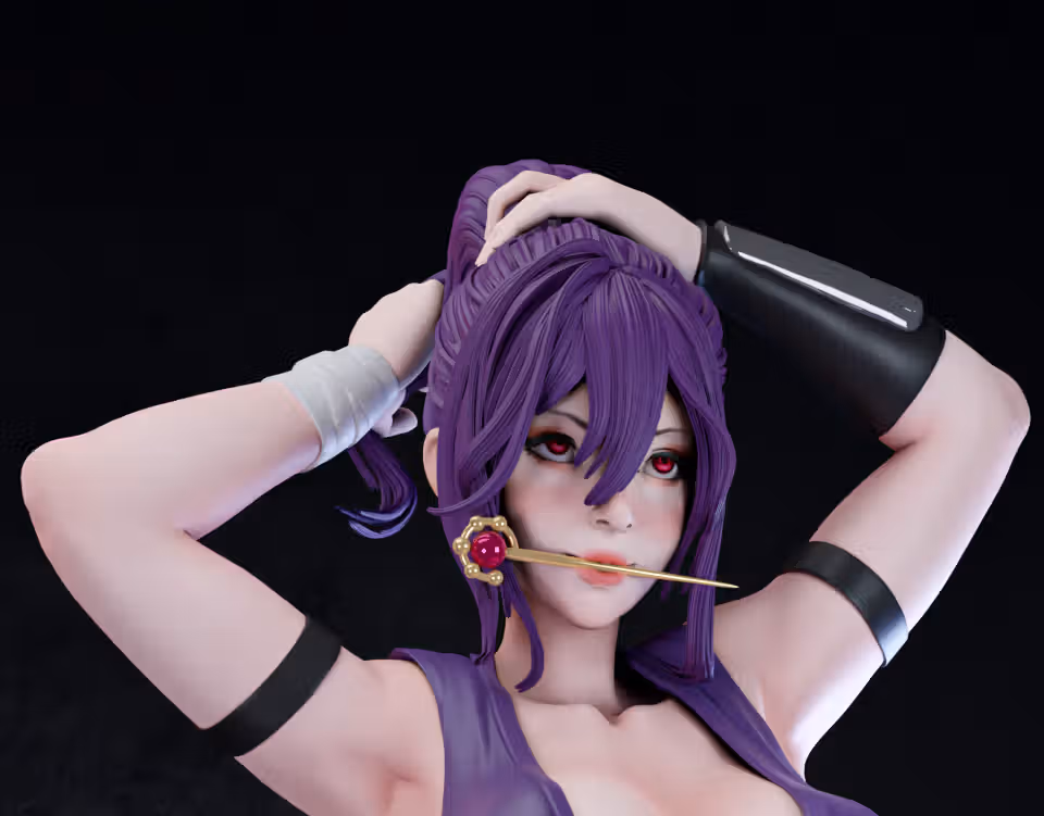 Yuzuriha Statue | Hell's Paradise Fan Art by Nympha3D SFW,NSFW 3d printed statue,Yuzuriha statue,3d printed figure,3d printed,Hell's Paradise statue,nsfw statue