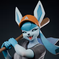 Glaceon Baseball Statue | Pokemon Fan Art by Anyonensfw SFW,NSFW,Futa 3d printed,3d printed statue,nsfw statue,futa statue,furry statue,Glaceon Statue,Pokémon Statue,futa figurines,futanari figurines,futanari statue