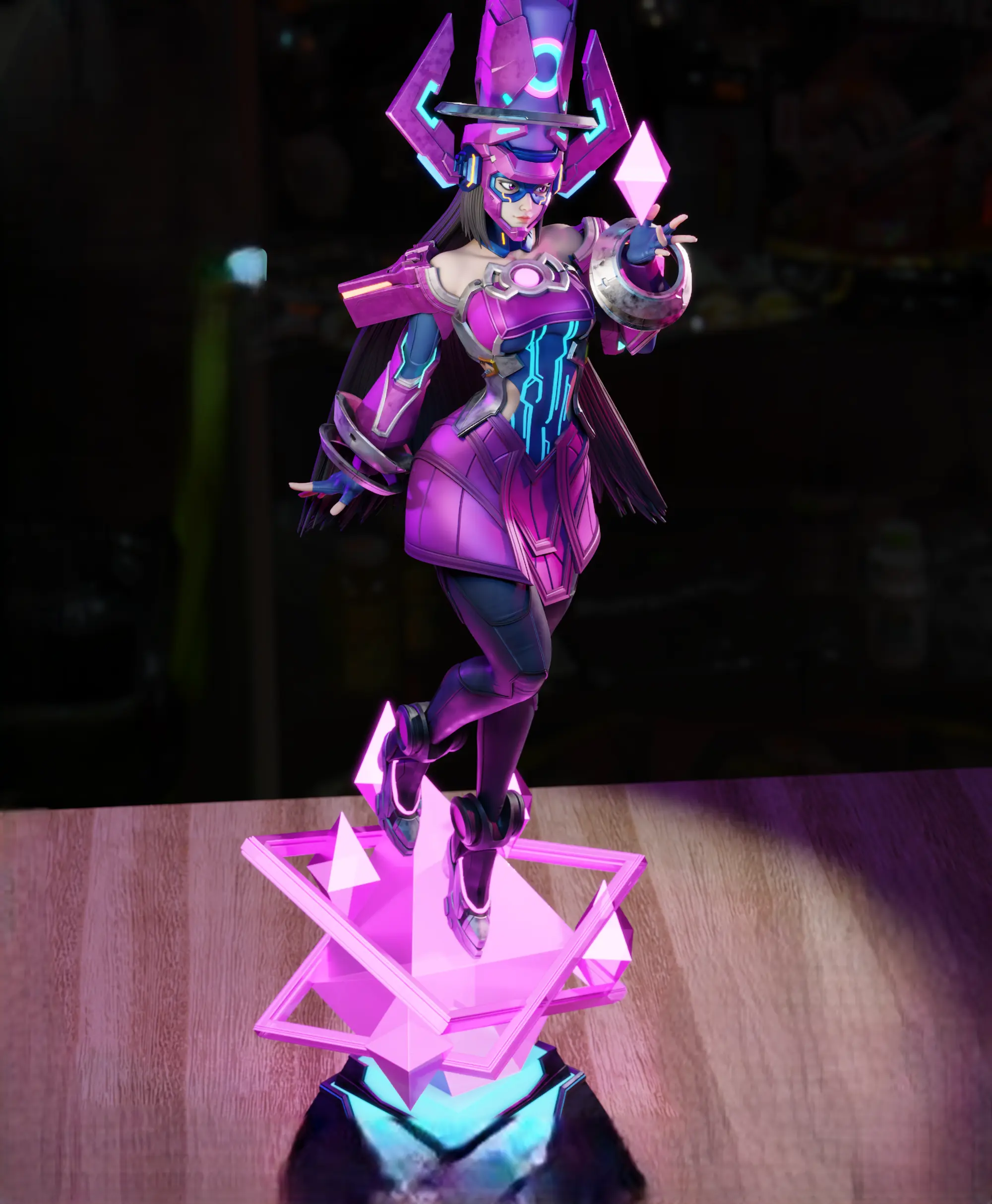 Galacta Statue | Marvel Rivals Fan Art by 3Dmoonn SFW,NSFW 3d printed,3d printed statue,Galacta Statue,Marvel statue,nsfw statue
