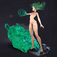 Tatsumaki Statue | One-Punch Man Fan Art by Azerama SFW,NSFW 3d printed,3d printed statue,nsfw statue,Tatsumaki statue,One-Punch Man statue