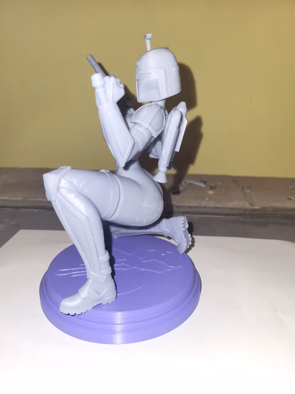 Mandalorian Girl Statue | Star Wars Fan Art by Digital Dark SFW,NSFW,Futa 3d printed statue,3d printed,nsfw statue,futa statue,3d printed figure,Mandalorian Girl Statue,Star Wars Statue,futa figurines,futanari figurines,futanari statue