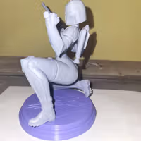 Mandalorian Girl Statue | Star Wars Fan Art by Digital Dark SFW,NSFW,Futa 3d printed statue,3d printed,nsfw statue,futa statue,3d printed figure,Mandalorian Girl Statue,Star Wars Statue,futa figurines,futanari figurines,futanari statue