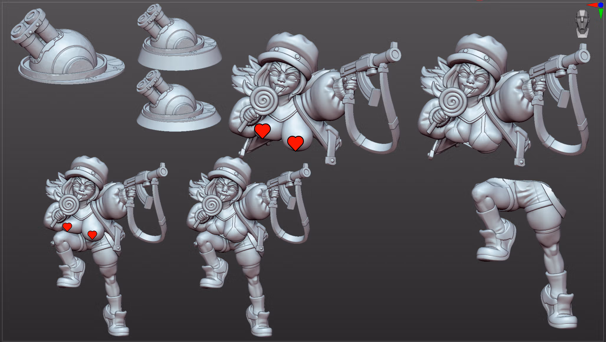 DrizzlePip Goblin Weapons Expert Miniature |  Cyberpunk2077 Fan Art by Gaz Minis SFW,NSFW 3d printed,miniature,Cyberpunk2077 miniature,nsfw miniature,DrizzlePip Goblin Weapons Expert,3d printed miniature