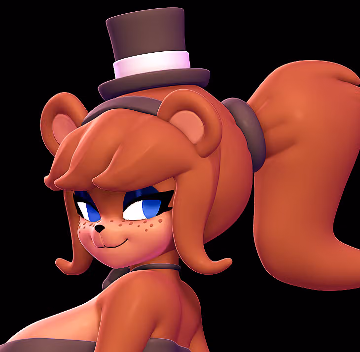 Frenni Statue | Five Nights at Freddy's Fan Art by Nonotoys SFW,NSFW 3d printed statue,3d printed,nsfw statue,furry statue,3d printed figure,Nights at Freddy's statue,Frenni statue