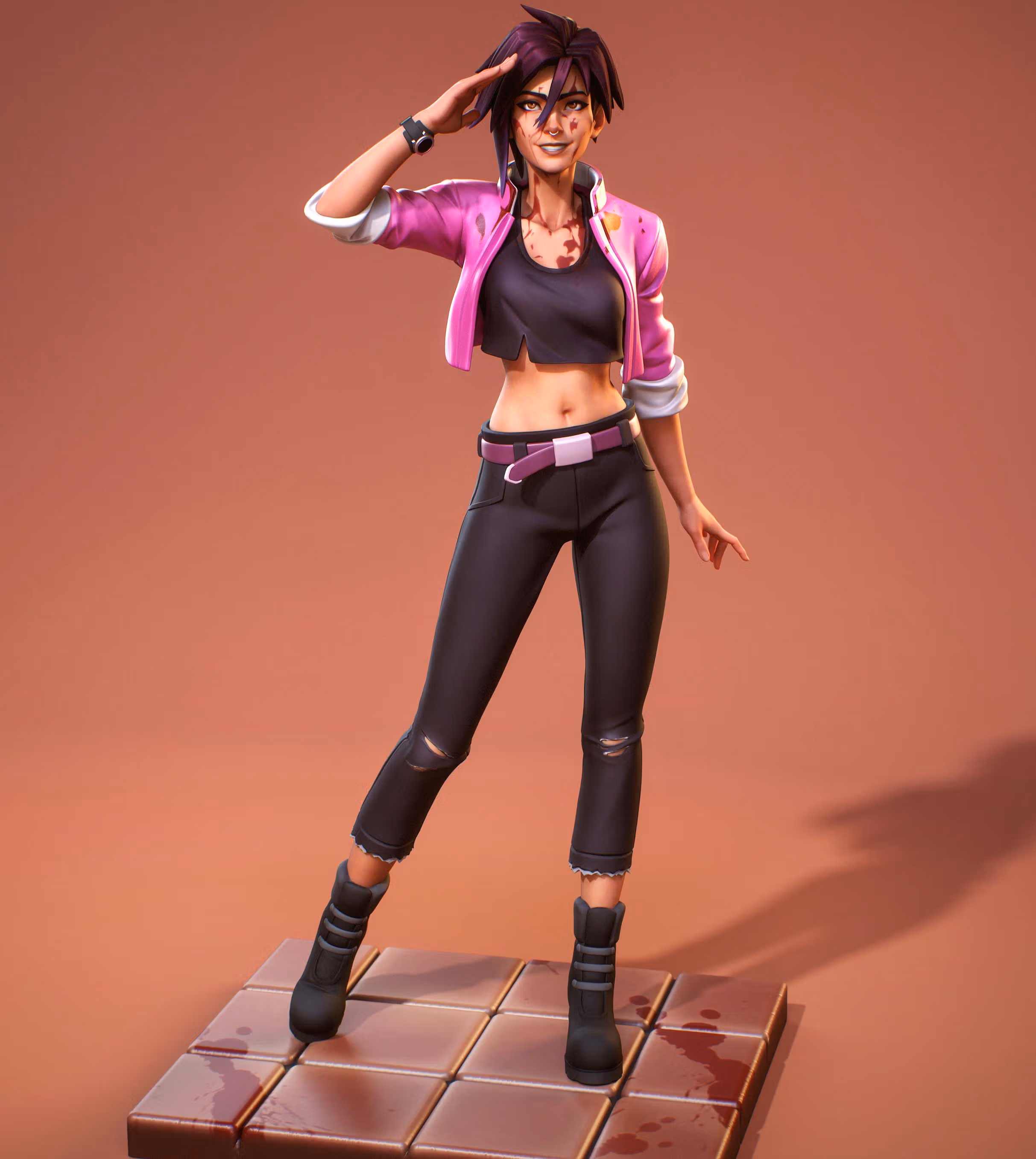 Invisigal Statue | Blonde Blazer Fanart von Kuru Figure SFW 3d printed statue,Dispatch statue,Invisigal statue,3d printed figure,3d printed
