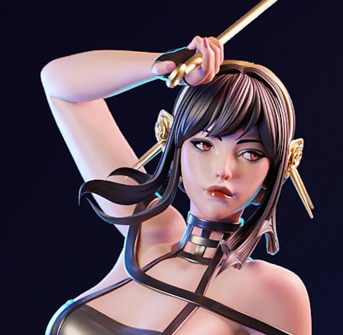 Yor Forger Statue | Spy x Family Fan Art by E.S Monster SFW,NSFW 3d printed statue,3d printed,nsfw statue,3d printed figure,Yor Forger Statue,Spy x Family statue