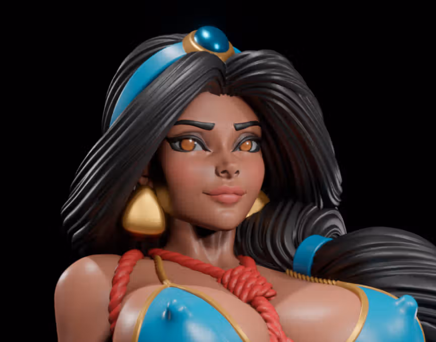 Jasmine Statue | Alladin Fan Art by Digital Dark SFW,NSFW,Futa 3d printed statue,3d printed,nsfw statue,3d printed figure,futa statue,Jasmine Statue,Alladin Statue,futa figurines,futanari figurines,futanari statue