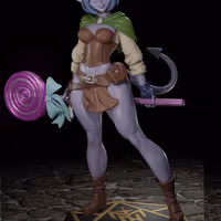 Statua Jester Lavorre | DnD Fan Art di Digital Dark SFW,NSFW,Futa 3d printed statue,3d printed,nsfw statue,futa statue,futa figurines,futanari figurines,futanari statue,3d printed figure,Jester Lavorre Statue,dnd statue