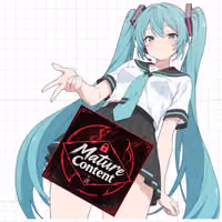 Naklejka Hatsune Miku Futa | Vocaloid Naklejki Futanari Ecchi Cartoon Futa futanari sticker,futa sticker,Hatsune Miku sticker,Vocaloid sticker