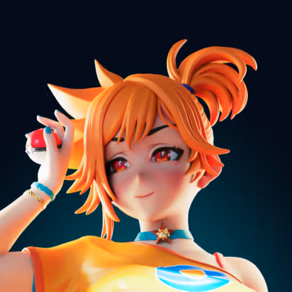 Adult Misty Statue | Pokemon Fan Art by Officer Rhu SFW,NSFW,Futa 3d printed statue,3d printed,nsfw statue,futa statue,Misty Statue,Pokemon Statue,futa figurines,futanari figurines,futanari statue